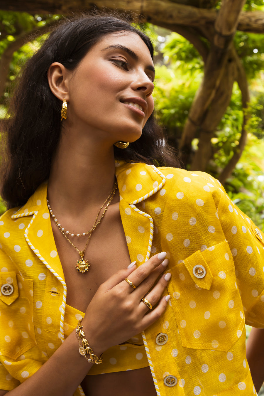 delicate pearl and chain link necklace