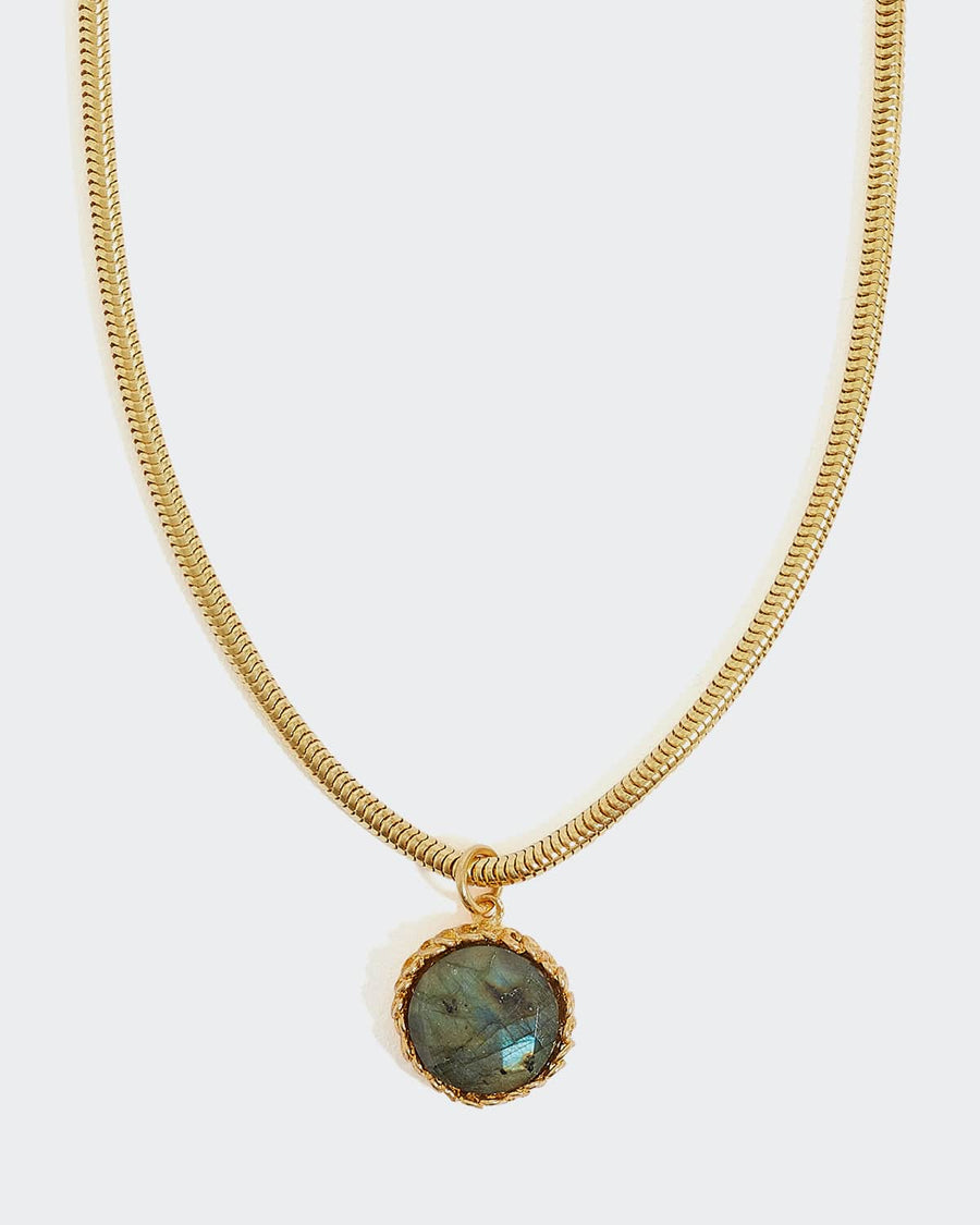 soru night sky labradorite pendant necklace gold plated silver