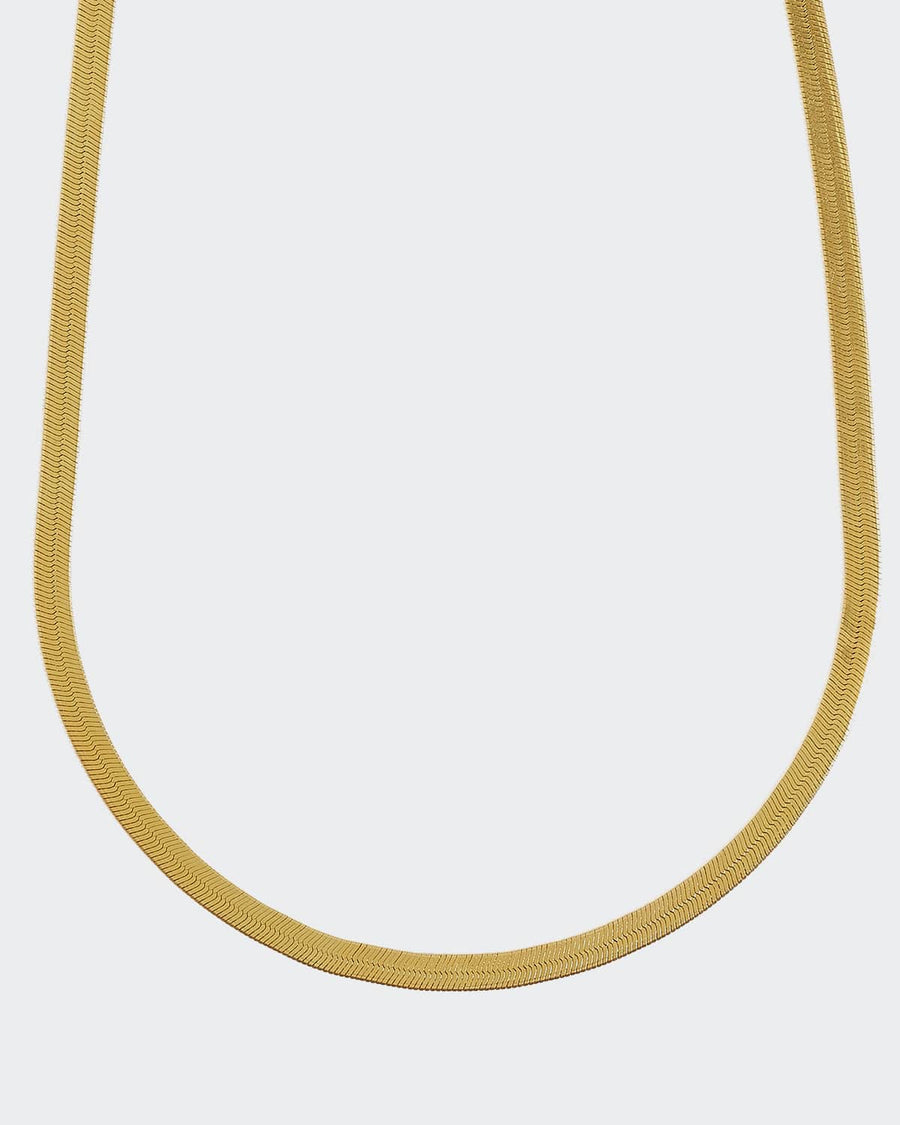 SORU GOLD  PLATED SILVER SNAKE CHAIN NECKLACE 