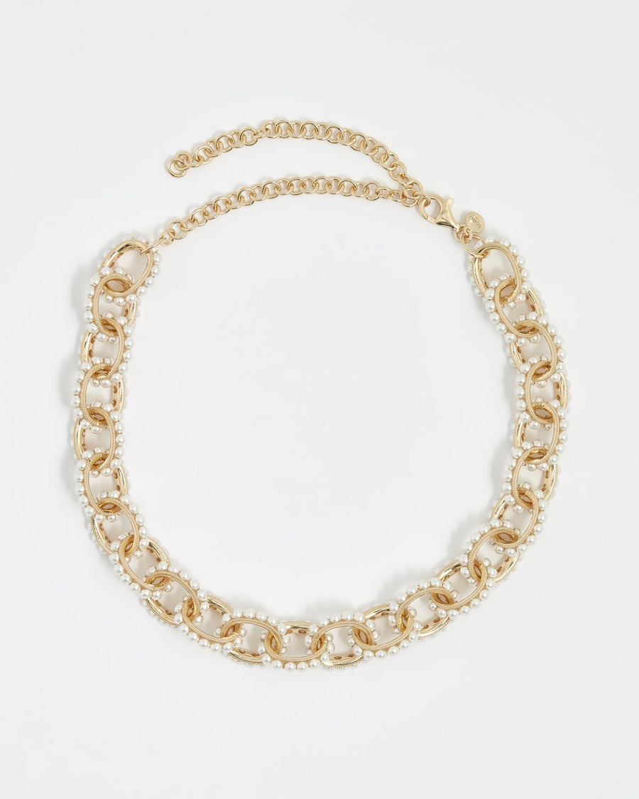 soru jewellery pearl link Mondello necklace 