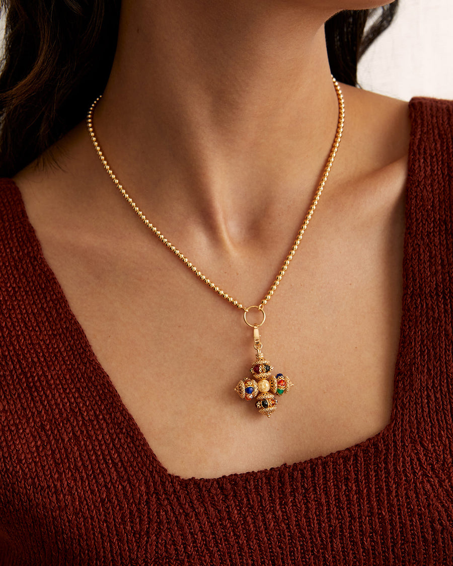 Soru Jewellery mini santina multicoloured detachable cross charm