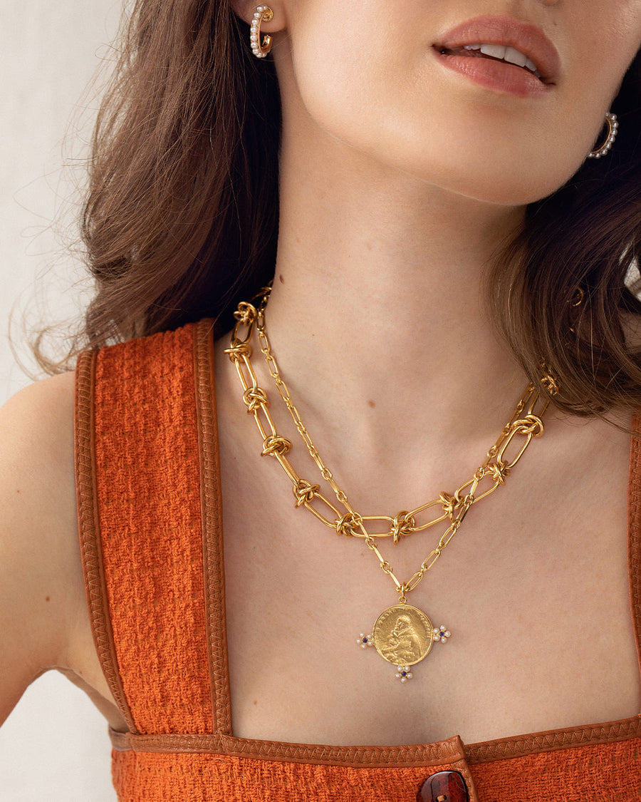 Soru Ionian chunky gold chain necklace