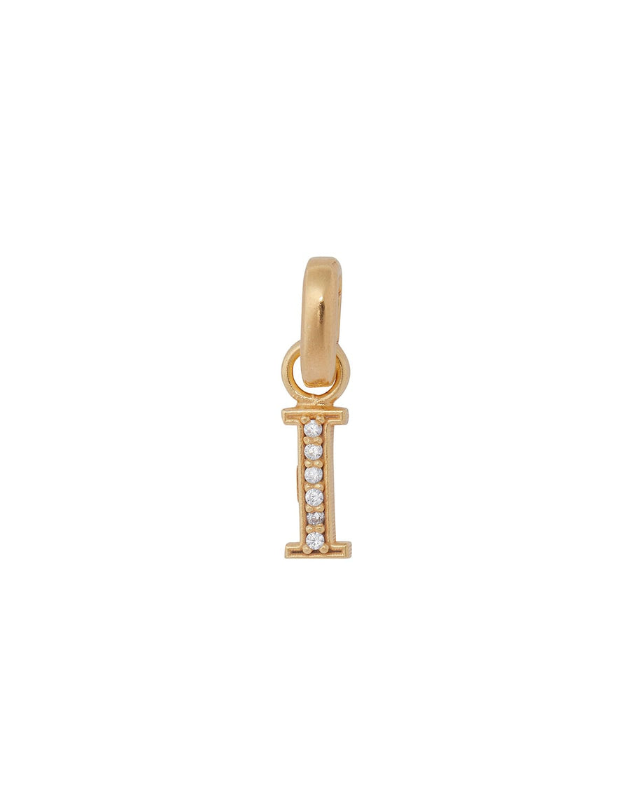 soru jewellery initial letter charms gold plated with crystal, detachable letter charm