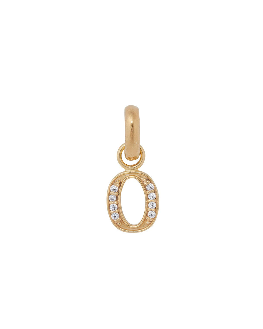 soru jewellery initial letter charms gold plated with crystal, detachable letter charm