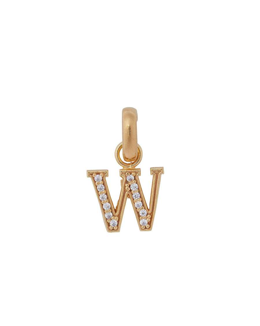 soru jewellery initial letter charms gold plated with crystal, detachable letter charm