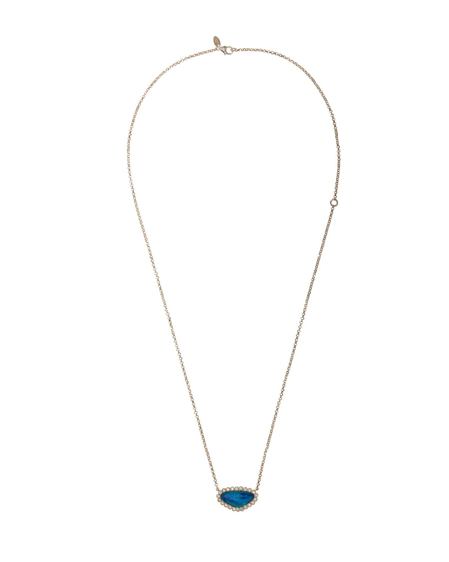 soru fine jewellery opal and diamond gold necklace