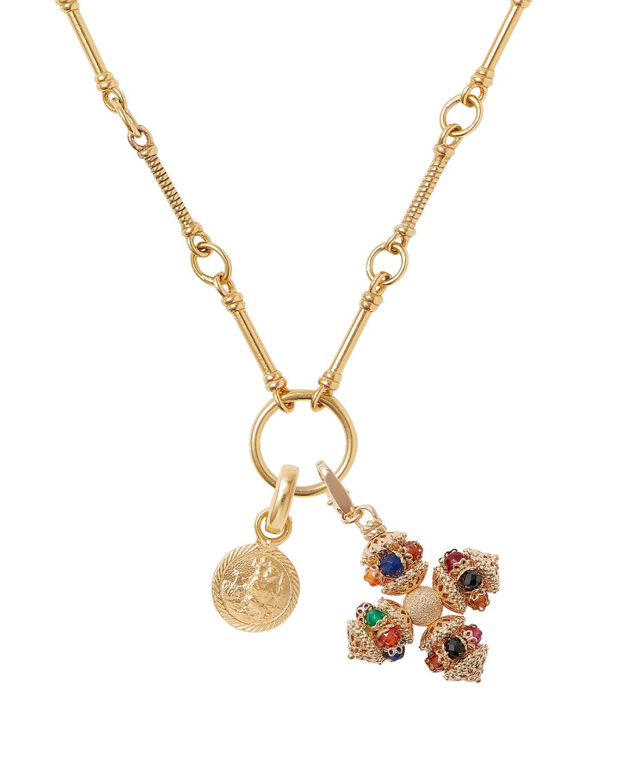 Soru Jewellery mini santina multicoloured detachable cross charm